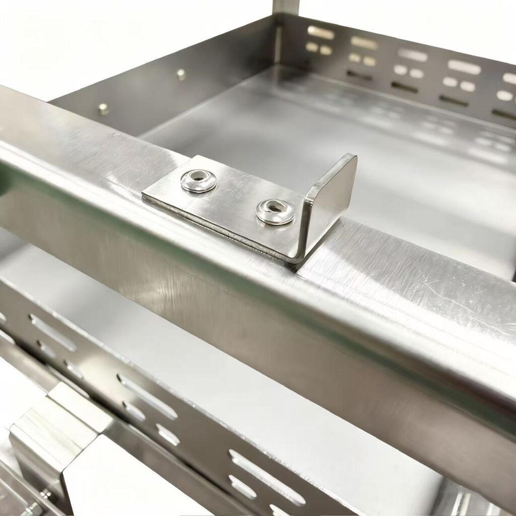 Perforated high-carbon steel charcoal tray
